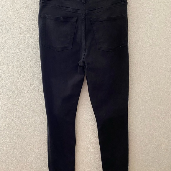 Reformation High & Skinny Black Wash Jeans Size 27 Made in Turkey - Picture 3 of 9